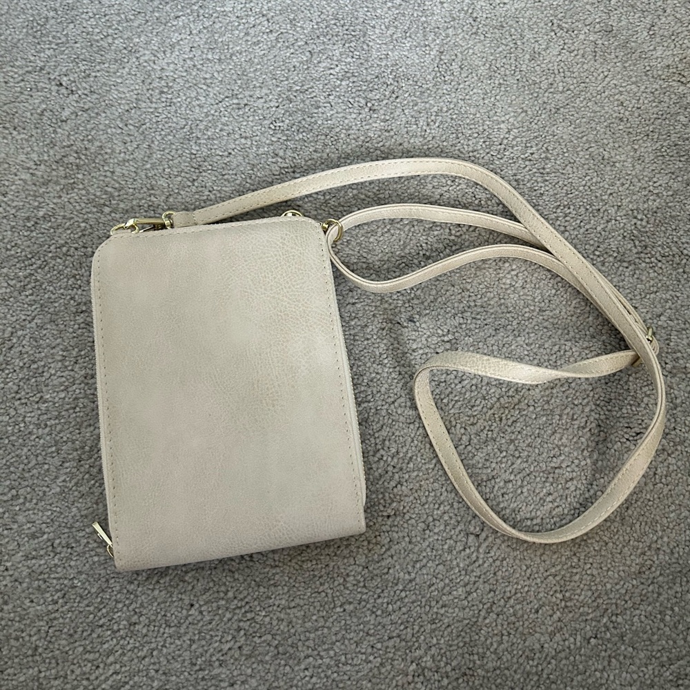 Elegant Cream Crossbody Bag